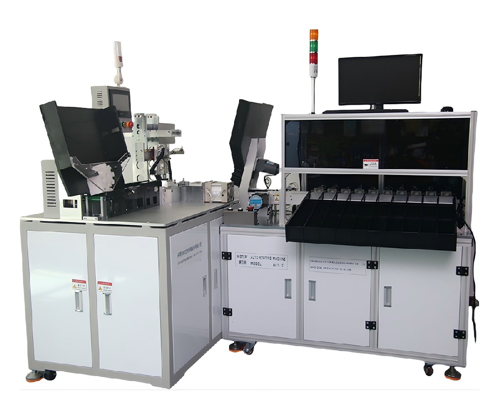 Adhesive sticker machine and sorting machine combined model