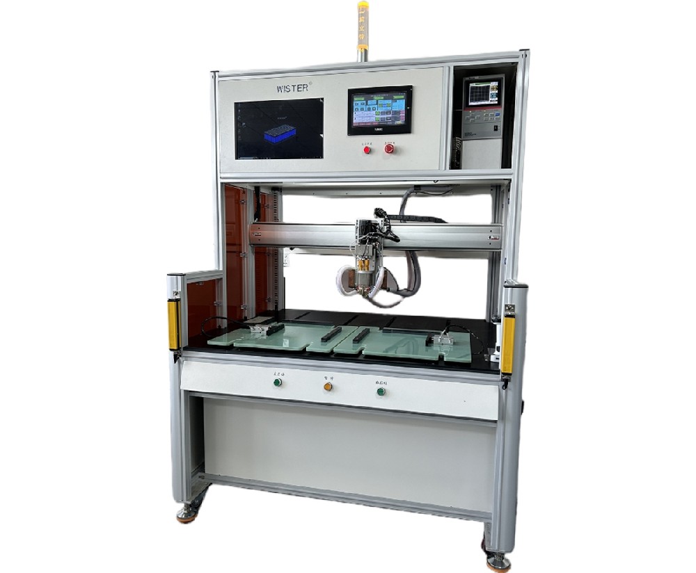 Single sided dual station automatic spot welding machine (MES system)